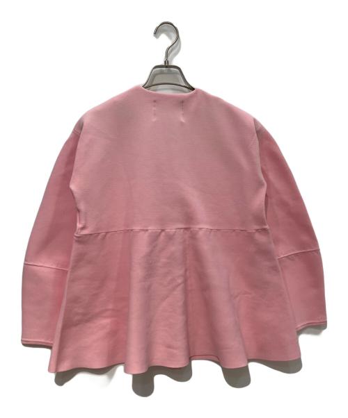 Sono（ソーノ）Sono (ソーノ) ビックパール フレアブルカーディガン ピンク サイズ:1の古着・服飾アイテム