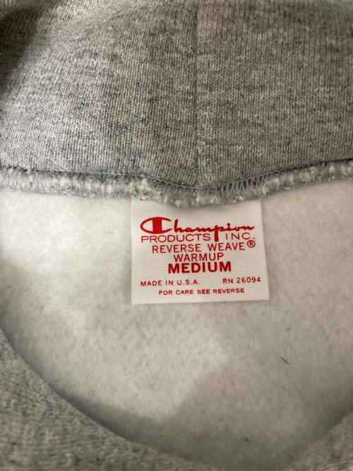 Champion REVERSE WEAVE（チャンピオン リバース ウィーブ）Champion REVERSE WEAVE (チャンピオン リバース ウィーブ) プルオーバーパーカー グレー サイズ:Mの古着・服飾アイテム