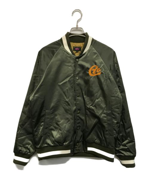 ROTAR（ローター）ROTAR (ローター) Nylon Twill Stadium Jumper（ナイロンツイルスタジアムジャンパー） オリーブ サイズ:Lの古着・服飾アイテム