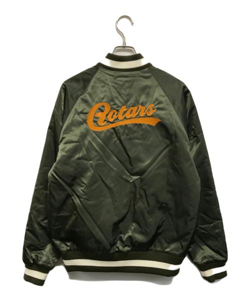 ROTAR（ローター）ROTAR (ローター) Nylon Twill Stadium Jumper（ナイロンツイルスタジアムジャンパー） オリーブ サイズ:Lの古着・服飾アイテム