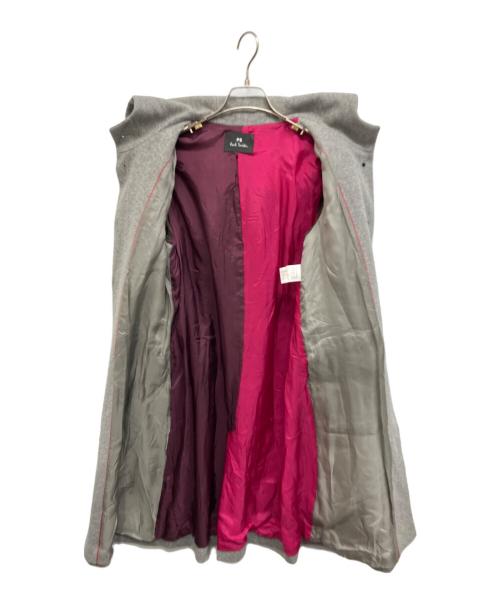 PS Paul Smith（ＰＳポールスミス）PS Paul Smith (ＰＳポールスミス) ウールフーデッドコート グレー サイズ:40の古着・服飾アイテム