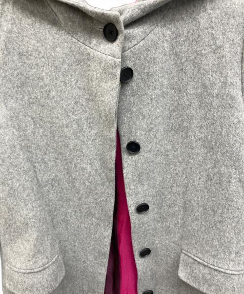 PS Paul Smith（ＰＳポールスミス）PS Paul Smith (ＰＳポールスミス) ウールフーデッドコート グレー サイズ:40の古着・服飾アイテム