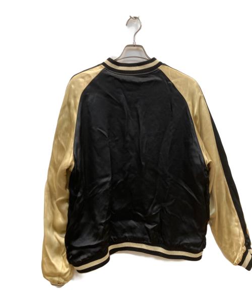 百花繚乱（ヒャッカリョウラン）百花繚乱 (ヒャッカリョウラン) リバーシブルスカジャン ブラック サイズ:XLの古着・服飾アイテム