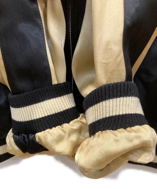 百花繚乱（ヒャッカリョウラン）百花繚乱 (ヒャッカリョウラン) リバーシブルスカジャン ブラック サイズ:XLの古着・服飾アイテム