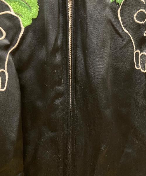 百花繚乱（ヒャッカリョウラン）百花繚乱 (ヒャッカリョウラン) リバーシブルスカジャン ブラック サイズ:XLの古着・服飾アイテム