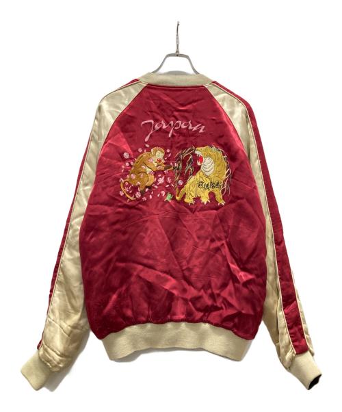 下柳剛（シモヤナギツヨシ）下柳剛 (シモヤナギツヨシ) 桜庭和志 (サクラバカズシ) リバーシブルスカジャン レッド サイズ:Lの古着・服飾アイテム