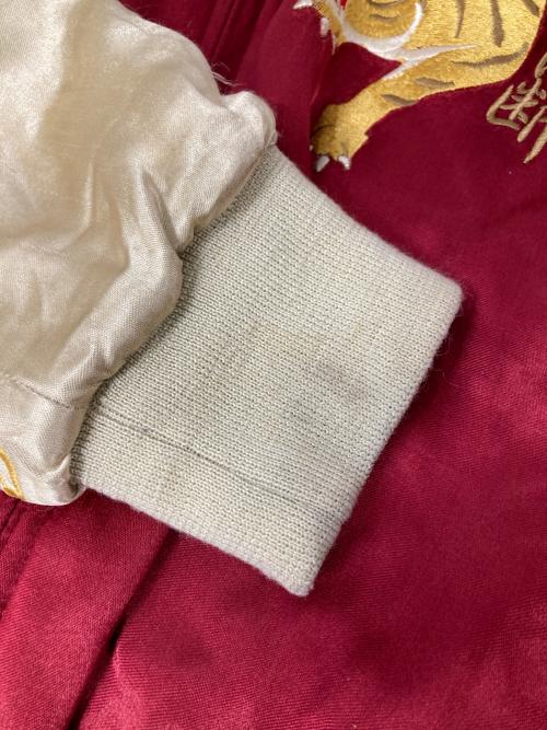 下柳剛（シモヤナギツヨシ）下柳剛 (シモヤナギツヨシ) 桜庭和志 (サクラバカズシ) リバーシブルスカジャン レッド サイズ:Lの古着・服飾アイテム