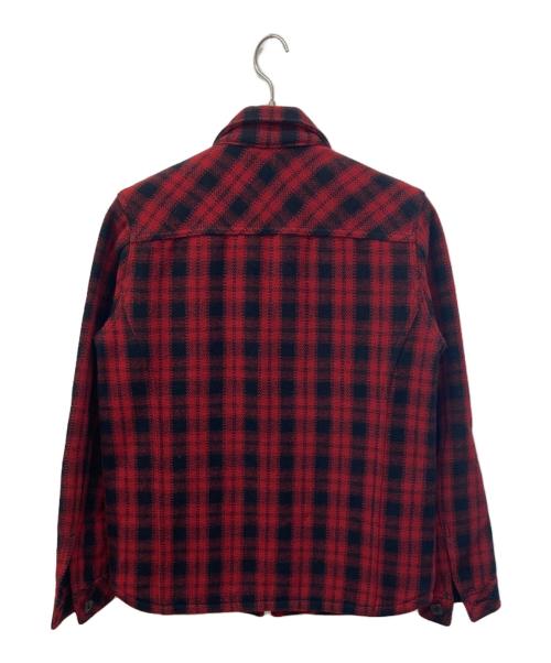Hysteric Glamour（ヒステリックグラマー）Hysteric Glamour (ヒステリックグラマー) ウールチェック ジャケット レッド サイズ:Mの古着・服飾アイテム