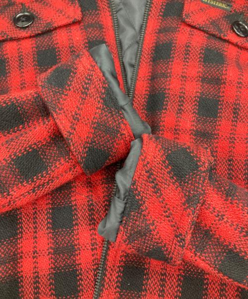 Hysteric Glamour（ヒステリックグラマー）Hysteric Glamour (ヒステリックグラマー) ウールチェック ジャケット レッド サイズ:Mの古着・服飾アイテム