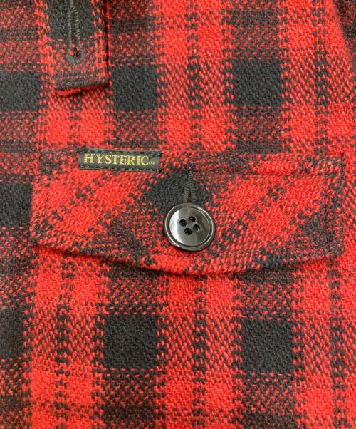 Hysteric Glamour（ヒステリックグラマー）Hysteric Glamour (ヒステリックグラマー) ウールチェック ジャケット レッド サイズ:Mの古着・服飾アイテム