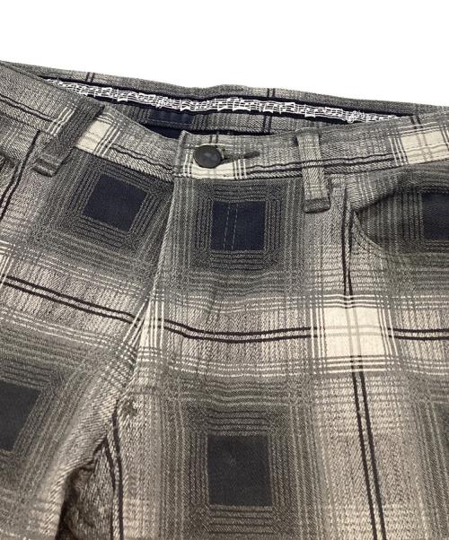 n(n) by NUMBER (N)INE（エヌエヌバイナンバーナイン）n(n) by NUMBER (N)INE (エヌエヌバイナンバーナイン) オンブレチェック スキニーパンツ ブラック サイズ:3の古着・服飾アイテム