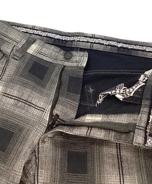 n(n) by NUMBER (N)INE（エヌエヌバイナンバーナイン）n(n) by NUMBER (N)INE (エヌエヌバイナンバーナイン) オンブレチェック スキニーパンツ ブラック サイズ:3の古着・服飾アイテム