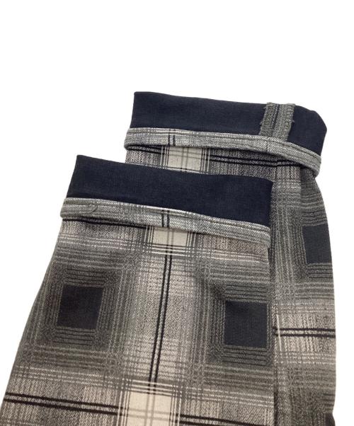 n(n) by NUMBER (N)INE（エヌエヌバイナンバーナイン）n(n) by NUMBER (N)INE (エヌエヌバイナンバーナイン) オンブレチェック スキニーパンツ ブラック サイズ:3の古着・服飾アイテム