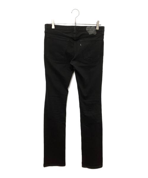 NUMBER (N)INE（ナンバーナイン）NUMBER (N)INE (ナンバーナイン) スキニーデニムパンツ ブラック サイズ:SIZE2　LENGTH32の古着・服飾アイテム