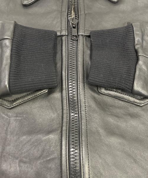 NUMBER (N)INE（ナンバーナイン）NUMBER (N)INE (ナンバーナイン) レザージャケット ブラック サイズ:3の古着・服飾アイテム