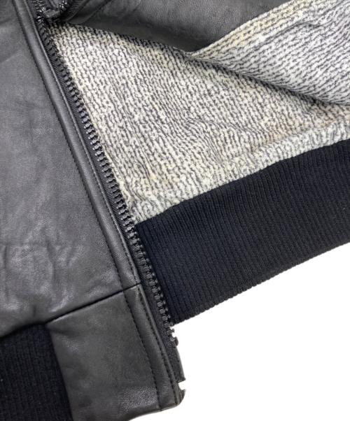 NUMBER (N)INE（ナンバーナイン）NUMBER (N)INE (ナンバーナイン) レザージャケット ブラック サイズ:3の古着・服飾アイテム