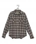 A BATHING APEア ベイシング エイプ）の古着「ネルシャツ」｜ブラウン