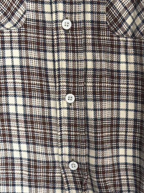 A BATHING APE（ア ベイシング エイプ）A BATHING APE (ア ベイシング エイプ) ネルシャツ ブラウン サイズ:Mの古着・服飾アイテム