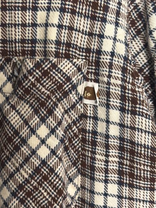 A BATHING APE（ア ベイシング エイプ）A BATHING APE (ア ベイシング エイプ) ネルシャツ ブラウン サイズ:Mの古着・服飾アイテム