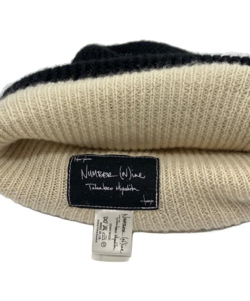 NUMBER (N)INE（ナンバーナイン）NUMBER (N)INE (ナンバーナイン) バルーンニット帽 ブラック サイズ:下記参照の古着・服飾アイテム