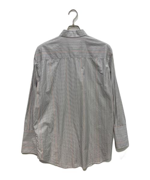 AURALEE（オーラリー）AURALEE (オーラリー) FINX STRIPE SHIRT グレーの古着・服飾アイテム