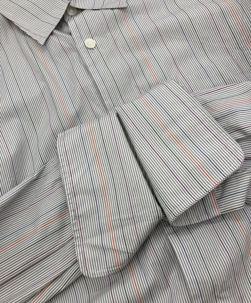 AURALEE（オーラリー）AURALEE (オーラリー) FINX STRIPE SHIRT グレーの古着・服飾アイテム
