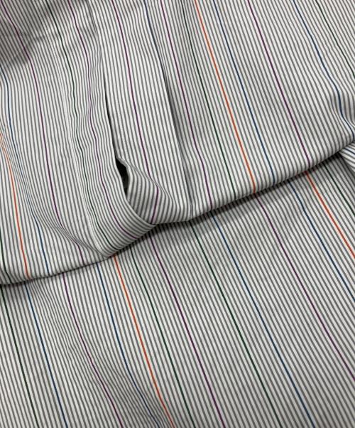 AURALEE（オーラリー）AURALEE (オーラリー) FINX STRIPE SHIRT グレーの古着・服飾アイテム
