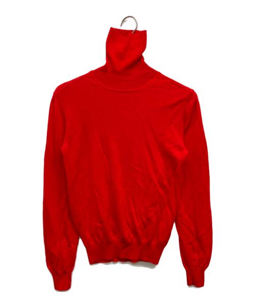 SLOANE（スローン）SLOANE (スローン) 14Gメリノウール天竺タートルネックプルオーバー レッド サイズ:2の古着・服飾アイテム