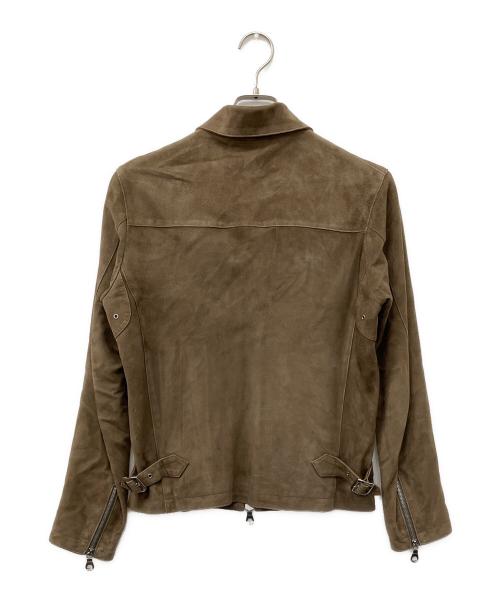 Cinquanta（チンクワンタ）Cinquanta (チンクワンタ) SUEDE SINGLE RIDERS ブラウン サイズ:44の古着・服飾アイテム