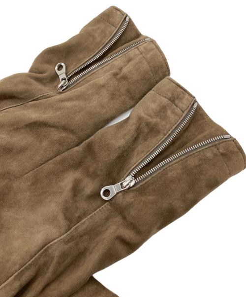 Cinquanta（チンクワンタ）Cinquanta (チンクワンタ) SUEDE SINGLE RIDERS ブラウン サイズ:44の古着・服飾アイテム