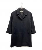SOEJUソージュ）の古着「ジーロンラムステンカラーコート」｜ブラック