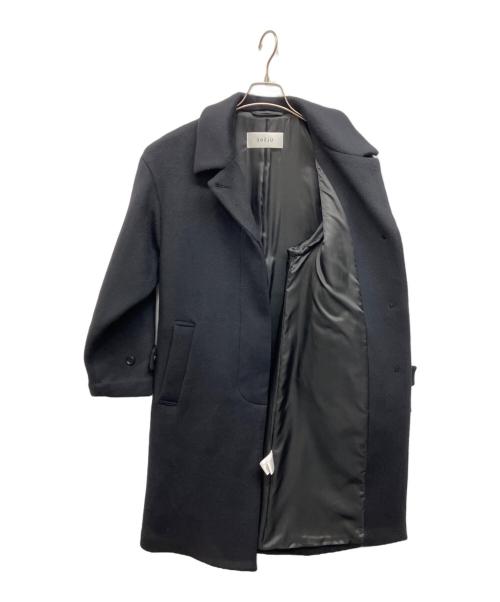 SOEJU（ソージュ）SOEJU (ソージュ) ジーロンラムステンカラーコート ブラック サイズ:Mの古着・服飾アイテム
