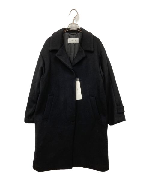 SOEJU（ソージュ）SOEJU (ソージュ) ジーロンラムステンカラーコート ブラック サイズ:M 未使用品の古着・服飾アイテム