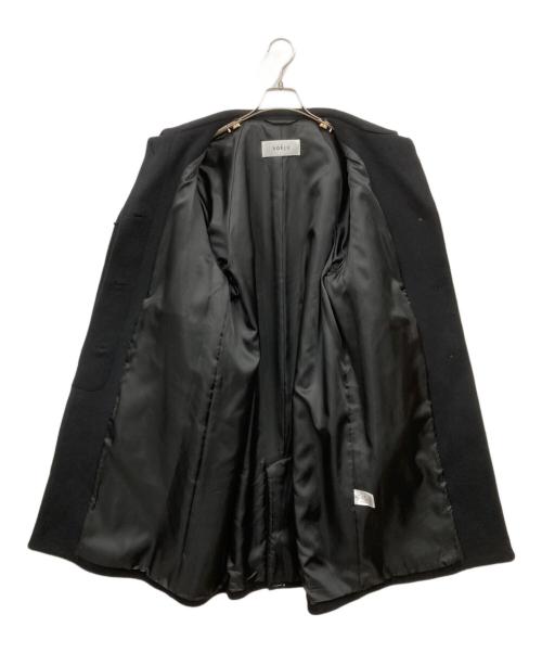 SOEJU（ソージュ）SOEJU (ソージュ) ジーロンラムステンカラーコート ブラック サイズ:M 未使用品の古着・服飾アイテム
