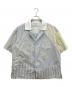 FenG CHen WANG（フェンチェンワン）の古着「MULTI STRIPE PATHCHWORK SHIRT」｜グレー