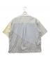 FenG CHen WANG (フェンチェンワン) MULTI STRIPE PATHCHWORK SHIRT グレー サイズ:S：8000円