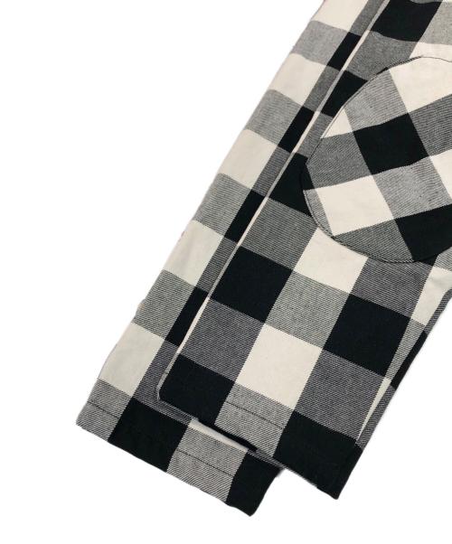 NAOSHIYA CUSTOM FACTORY（直シ屋 カスタム ファクトリー）NAOSHIYA CUSTOM FACTORY (直シ屋 カスタム ファクトリー) ブロックチェック シンサレートライナーJKT ブラック×ホワイト サイズ:SIZE Lの古着・服飾アイテム