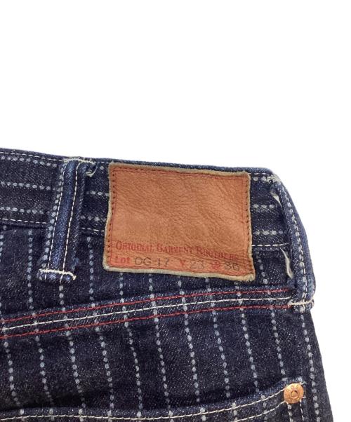 ORIGINAL GARMENT BROTHERS（オリジナル ガーメント ブラザーズ）ORIGINAL GARMENT BROTHERS (オリジナル ガーメント ブラザーズ) ウォバッシュパンツ インディゴ サイズ:91㎝（W36)の古着・服飾アイテム