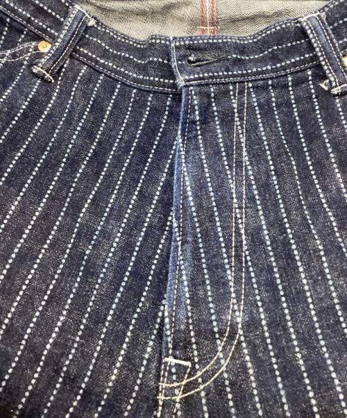 ORIGINAL GARMENT BROTHERS（オリジナル ガーメント ブラザーズ）ORIGINAL GARMENT BROTHERS (オリジナル ガーメント ブラザーズ) ウォバッシュパンツ インディゴ サイズ:91㎝（W36)の古着・服飾アイテム