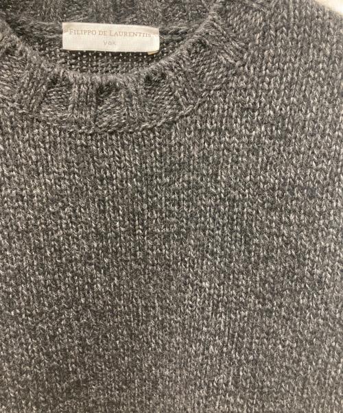 FILIPPO DE LAURENTIIS（フィリッポ・デ・ローレンティス）FILIPPO DE LAURENTIIS (フィリッポ・デ・ローレンティス) ヤク混ニット ブラック サイズ:52の古着・服飾アイテム