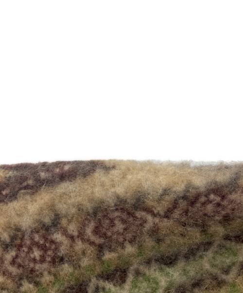 OLD JOE & Co.（オールドジョー）OLD JOE & Co. (オールドジョー) FAIR ISLE BELTED GOWN　フェアアイル・ベルテッド・ガウン　カーディガン  ブラウン サイズ:38の古着・服飾アイテム