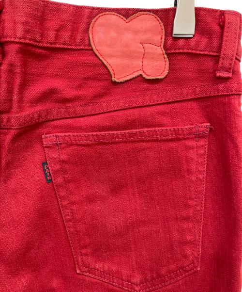 NUMBER (N)INE（ナンバーナイン）NUMBER (N)INE (ナンバーナイン) カラーデニムパンツ レッド サイズ:3の古着・服飾アイテム