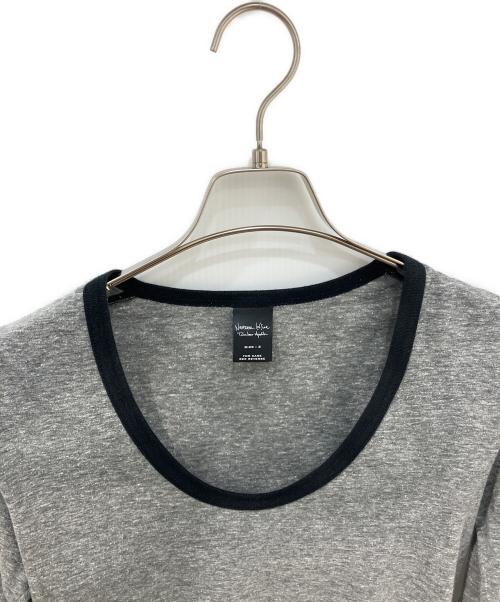 NUMBER (N)INE（ナンバーナイン）NUMBER (N)INE (ナンバーナイン) Uネックリンガーカットソー 05AW　ハイストリート期 宮下貴裕本人期 グレー サイズ:3の古着・服飾アイテム