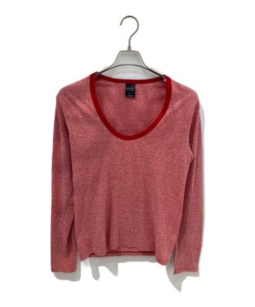 NUMBER (N)INE（ナンバーナイン）NUMBER (N)INE (ナンバーナイン) Uネックリンガーカットソー　05AW　ハイストリート期 宮下貴裕本人期 レッド サイズ:3の古着・服飾アイテム