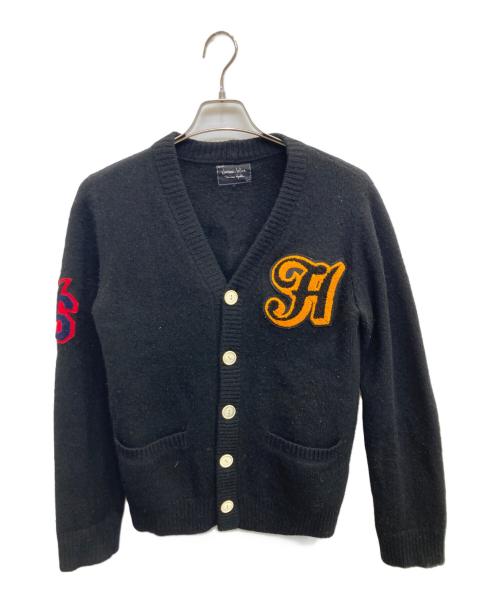 NUMBER (N)INE（ナンバーナイン）NUMBER (N)INE (ナンバーナイン) ワッペンカーディガン ブラック サイズ:3の古着・服飾アイテム