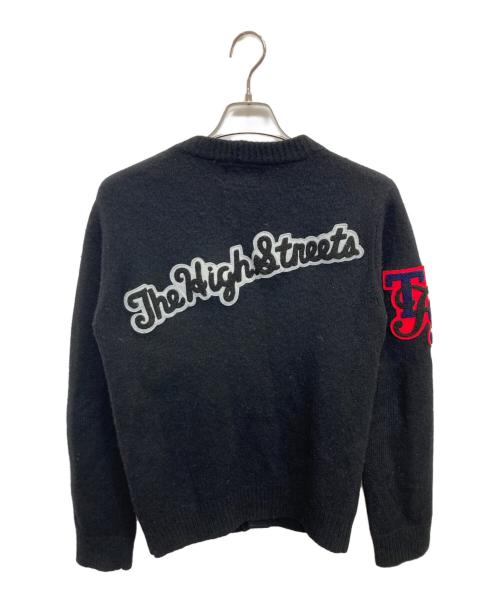 NUMBER (N)INE（ナンバーナイン）NUMBER (N)INE (ナンバーナイン) ワッペンカーディガン ブラック サイズ:3の古着・服飾アイテム