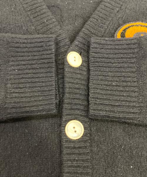 NUMBER (N)INE（ナンバーナイン）NUMBER (N)INE (ナンバーナイン) ワッペンカーディガン ブラック サイズ:3の古着・服飾アイテム