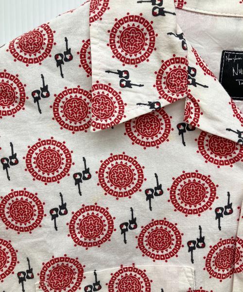 NUMBER (N)INE（ナンバーナイン）NUMBER (N)INE (ナンバーナイン) ギター柄シャツ/レッド/シャツ レッド サイズ:2の古着・服飾アイテム