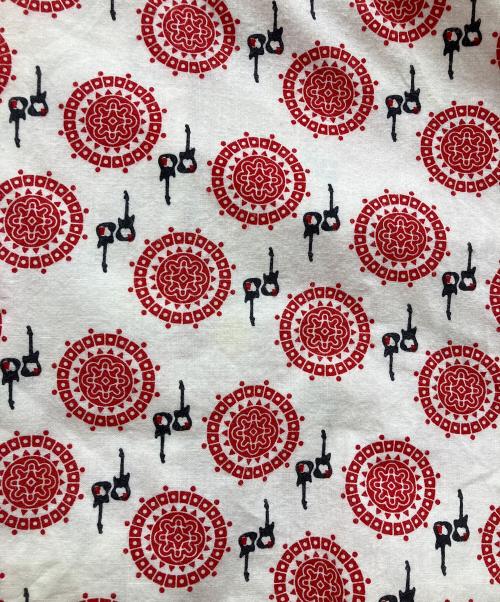 NUMBER (N)INE（ナンバーナイン）NUMBER (N)INE (ナンバーナイン) ギター柄シャツ/レッド/シャツ レッド サイズ:2の古着・服飾アイテム