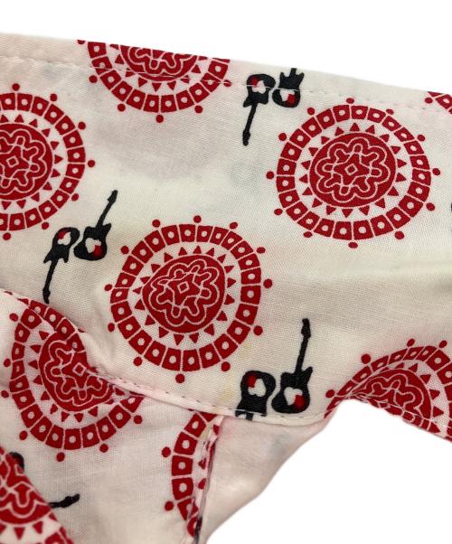 NUMBER (N)INE（ナンバーナイン）NUMBER (N)INE (ナンバーナイン) ギター柄シャツ/レッド/シャツ レッド サイズ:2の古着・服飾アイテム